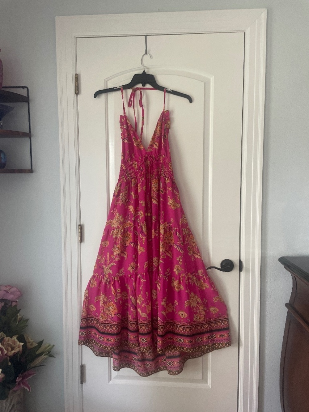 C & V Halter dress Pink SZ L